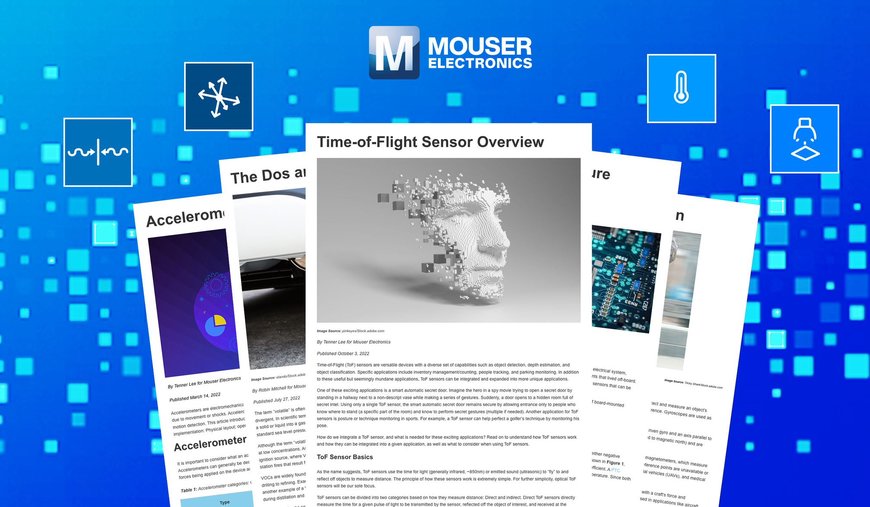 Mouser Announces Launch of Sensor Design Resource Site